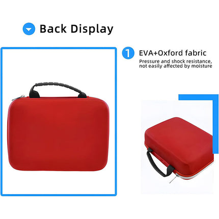 Pet First Aid Kit Emergency Wound Care Set Red Portable Bag for Dogs and Cats
