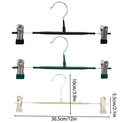 10pcs Home Wardrobe Pant Rack Hanging Trouser Organizer Clothes Hanger