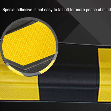 2PCS Parking Lot Corner Protector Heavy Duty Rubber Highlight Reflection Durable