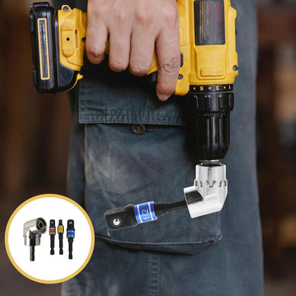 Socket Adapter Set Hex Shank to 1/4in 3/8in 1/2in Impact Driver Drill 3pcs