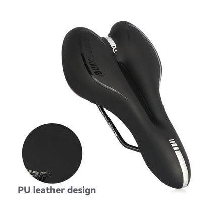 Gel Hollow Bike Saddle 28 x 14.5cm Black Comfort Seat