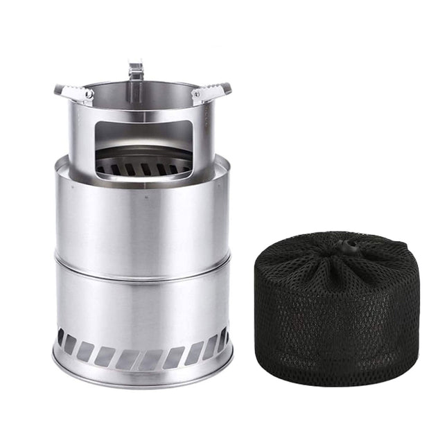 Outdoor Portable Windproof Wood Stove High Heat For Camping Hiking Travel