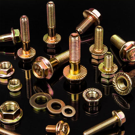 521pcs 8.8 Grade Zinc Plated Flange Bolt Nut Washer Assortment Kit M6 M8 M10