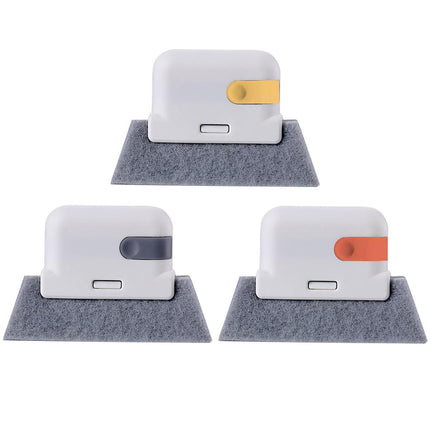 3pcs Window Groove Cleaning Brushes for Door Recess Dirt Remover Tool Set