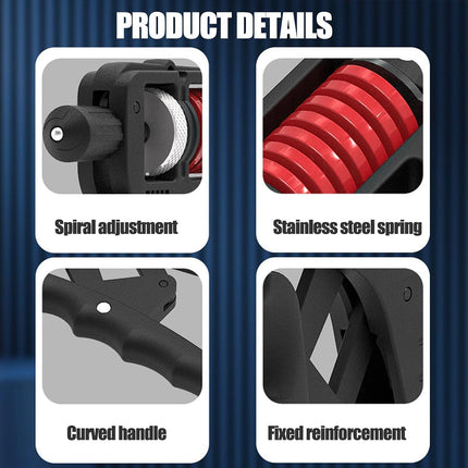 Adjustable Hand Gripper 5 to 165kg High Carbon Steel with Digital Counter