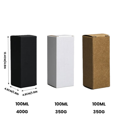 Small Cardboard Tuck Boxes 50 Pack 3 Colours