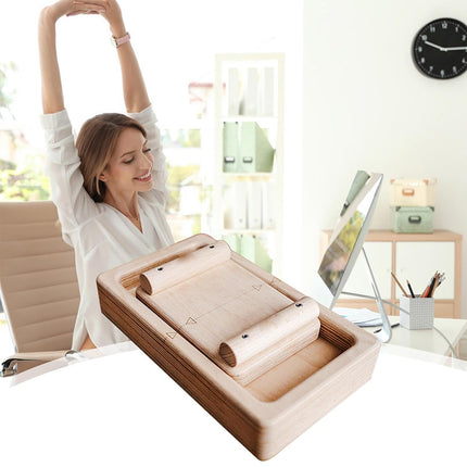 Wooden Finger Wrist Strength Trainer for Athletes Gamers Hand Grip Exercise