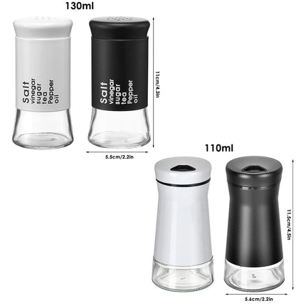 110/130ML Seasoning Bottle Rotating Spice Jar Condiment Container Kitchen Spicer