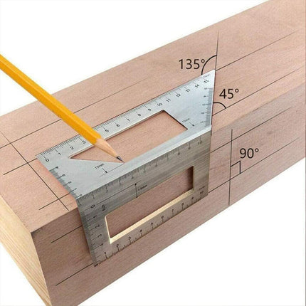 Right Angle Ruler Multifunctional Carpentry Tool Scribing Ruler Combination Tool
