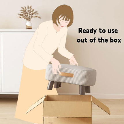 Small Stool for Home Simple Shoe Changing Low Seat Stool Wooden Household Use