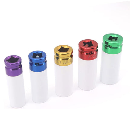 5 Piece Extra Long Lug Nut Impact Socket Set Wheel Hub Protection Heavy Duty