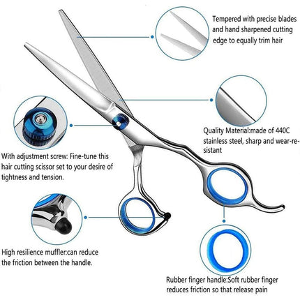 11pcs Hair Cutting Scissors Set Professional Hairdressing Scissors Barber Tools