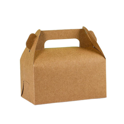 50pcs Portable Pastry Box Bakery Cake Box Takeaway Packing Boxes for Pastries