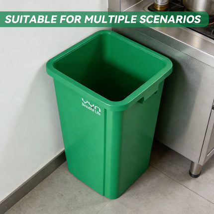 80L Trash Can Dustbin Large Capacity Easy to Use Durable for Indoor Outdoor Use