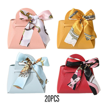 20pcs Wedding Candy Box Portable Gift Bag Party Favor Packaging Sweet Treat