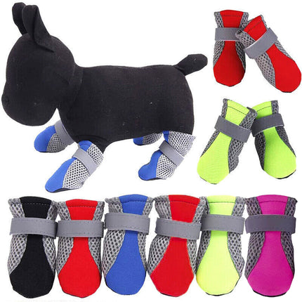 4Pcs XL Size Anti Slip Waterproof Protective Dog Shoes Rain Boots Pet Socks Booties