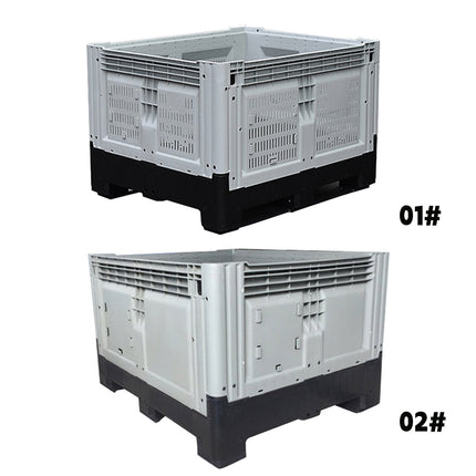 Foldable HDPE Logistics Storage Crate Stackable Forklift Pallet Box