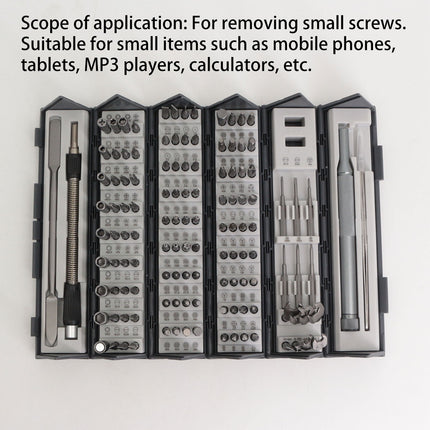 Screwdriver Set 128 in 1 Precision Repair Tool Kit Multi Functional for Home Use