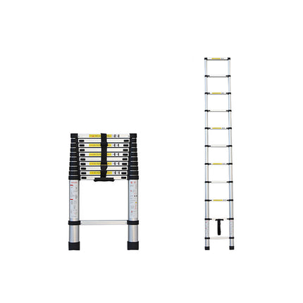 Retractable Ladder 320/380cm Aluminium Alloy Anti-Slip Striper Pedals Stable