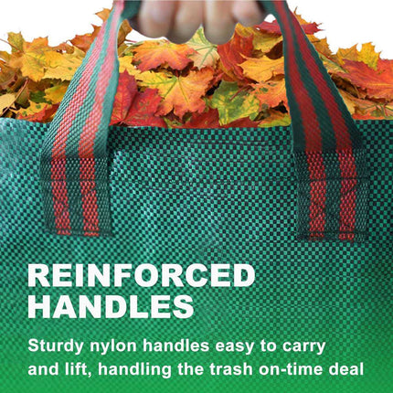 Garden Waste Bags 8 Pack 272L Reusable Heavy Duty Leaf Lawn Collection Sacks