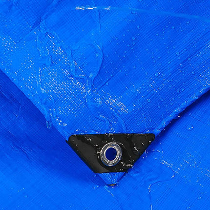 Blue Orange Waterproof Poly Tarp Cover 5x5m