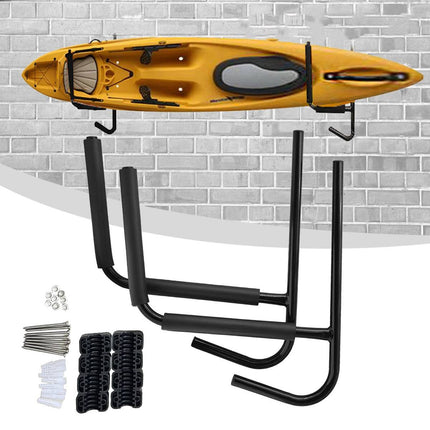 Heavy Duty Iron Wall Mount Kayak Storage Rack for Garage Canoe Paddleboard