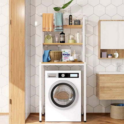 Over Washing Machine 3 Tier Storage Rack White or Black