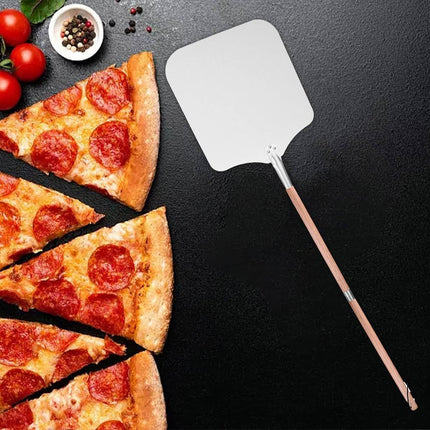 Detachable Aluminum Pizza Peel Wooden Handle 12 Inch