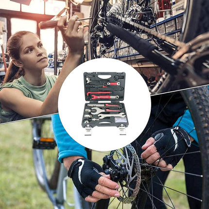 Bike Hand Bicycle Repair Tool Kit YC 728 in Case