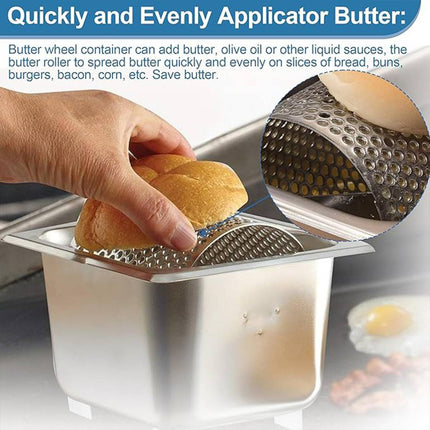 304 Stainless Steel Butter Roller with Collection Tray