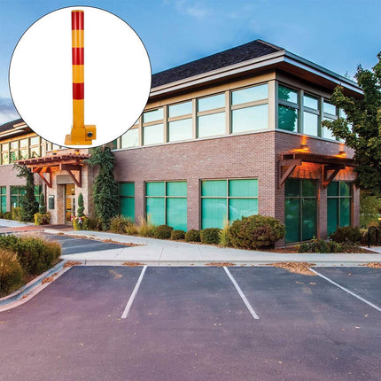 Foldable Residential Driveway Parking Bollard Post Lock