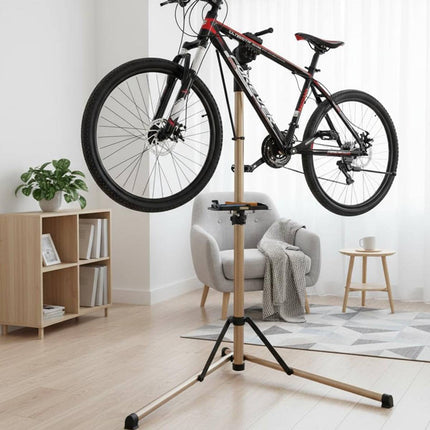 Foldable Aluminium Bike Repair Stand Champagne Gold