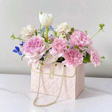 Quilted Handbag Gift Bags Chain Handle 3 Pack