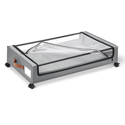 Under Bed Storage Bin with Wheels Sturdy Dustproof Sliding Organizer Box