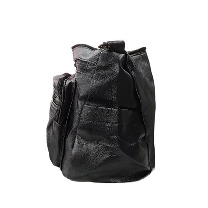 Women’S Multi Pocket Leather Cross Body Ladies Shoulder Bag Messenger Handbag Au - Aimall