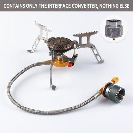 4PCS Gas Furnace Interface Converter Leak Proof for Camping Stoves Lights Grills