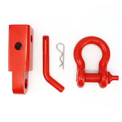 Red Trailer Arm Off Road Rescue Tow Hook Heavy Duty Steel for SUV Road Vehicle