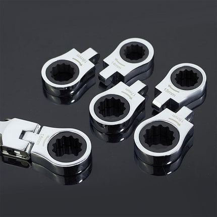 12 In 1 Head Changeable Ratchet Box Wrench Set Home Garage Mechanical Tools Kit