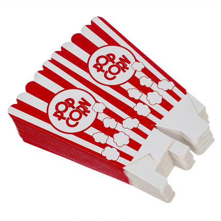 50PCS Popcorn Boxes Paperboard Greaseproof for Snack Food Serving Containers