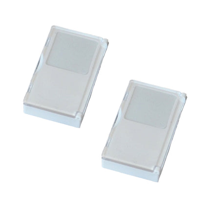 2PCS Acrylic Flip Top Transparent Square Storage Box For Loose Diamonds Gemstones