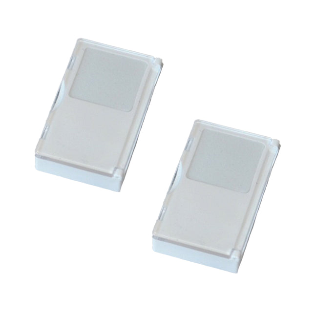 2PCS Acrylic Flip Top Transparent Square Storage Box For Loose Diamonds Gemstones
