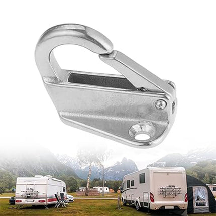 3PCS Stainless Steel Spring Hooks Heavy Duty Clip Hook for Boat Coat Hanger Use