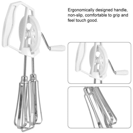 Stainless Steel Hand Mixer Whisk Baking Tool Household Flour Beater for Kitchen