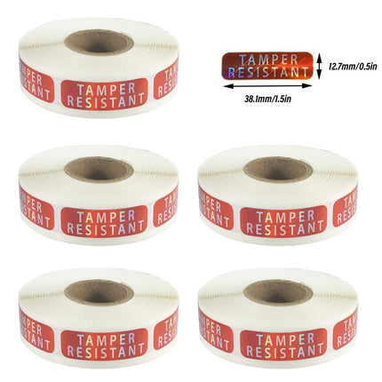 5 Rolls Tamper Proof Label Laser Self Adhesive Sealing Stickers for Security