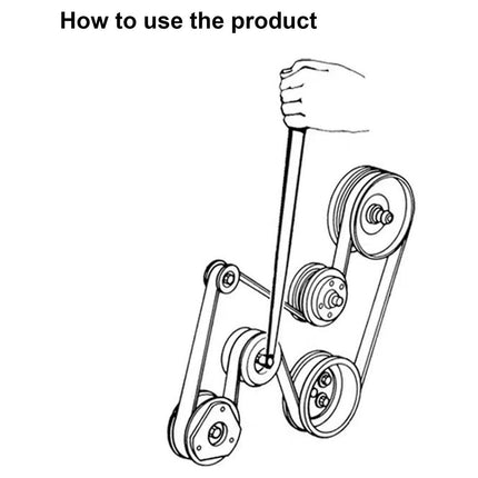 8PCS Idler Pulley Belt Tensioner Wrench Set Car Disassembly Adjustment Tool Kit