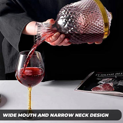 Roly-Poly Wine Decanter 1.5L Shatterproof Glass For Home Bar Party Wine Serving