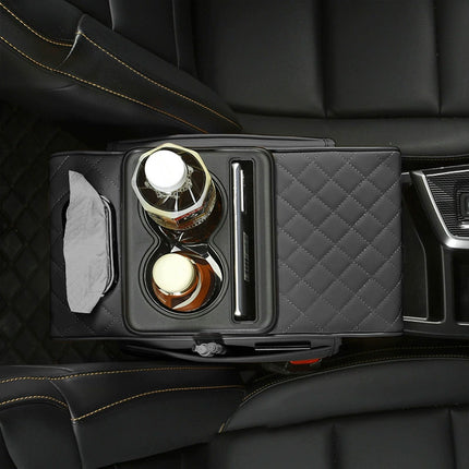 Car Armrest Pad Central Console Storage Box Lift Cushion Rest Support Organizer