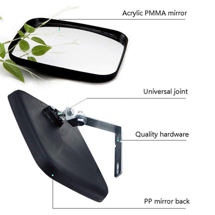 Square Convex Mirror Safety Mirror Blind Spot Mirror High-Quality School Office
