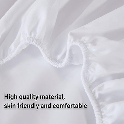 Waterproof Mattress Cover Protector Fitted Bed Top Sheet for Double or Queen