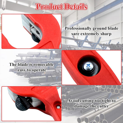 Ratchet Pipe Cutter Quick Pipe Cutting Tool for Metal Pipes Plumbing Repair